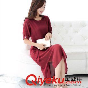 連衣裙 2015新品款  女裝大碼顯瘦超長(zhǎng)款裙子淑女氣質(zhì)長(zhǎng)裙夏裝雪紡連衣裙原始圖片2