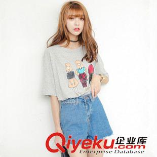 早秋8月新品 實(shí)拍韓國(guó)訂單2015夏裝新款日系寬松高腰牛仔短褲須邊女好質(zhì)量褲子