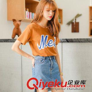 早秋8月新品 實拍2015夏裝新款韓版高腰側(cè)開叉牛仔半身裙包臀裙女潮好質(zhì)量爆款原始圖片3