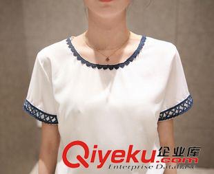夏季新品7月30 休閑套裝韓版女裝顯瘦短袖棉麻時(shí)尚印花短褲兩件套潮2015夏季新款原始圖片3