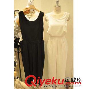 夏季新品7月30 純色雪紡無袖上衣+七分褲韓國代購2015夏季時尚休閑兩件套好質(zhì)量原始圖片3