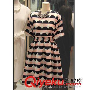 夏季新品7月30 韓版兩件套韓國東大門代購收腰顯瘦套裝裙好質(zhì)量歐根紗短袖連衣裙原始圖片3