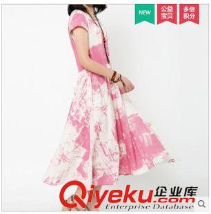 連衣裙 2015春夏新款無(wú)袖背心連衣裙女顯瘦貓咪圖案裙子潮