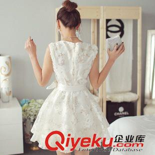 夏季新品7月30 2015夏季新款韓版淑女氣質(zhì)蕾絲歐根紗公主裙蓬蓬裙甜美女連衣裙潮原始圖片2
