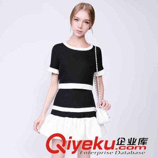 夏季新品7月25 2015夏新款時尚小香風(fēng)套裝韓版修身短袖T恤半身裙兩件套連衣裙女