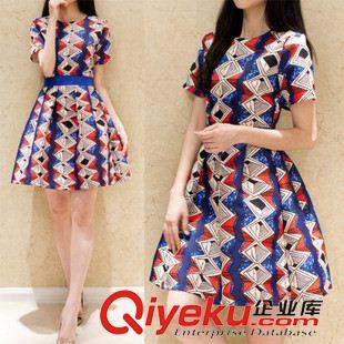 夏季新品7月25 2015春夏新款金線蕾絲繡花連衣裙 韓版氣質(zhì)修身中袖歐根紗打底裙