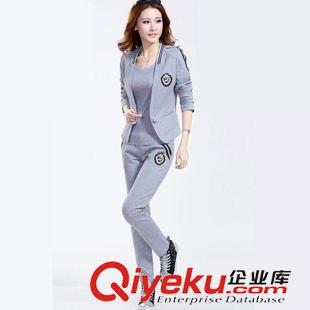 夏季新品7月23 2015春季新款大码休闲运动服卫衣套装显瘦韩版女装实拍 现货直售