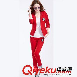 夏季新品7月23 2015春季新款大码休闲运动服卫衣套装显瘦韩版女装实拍 现货直售