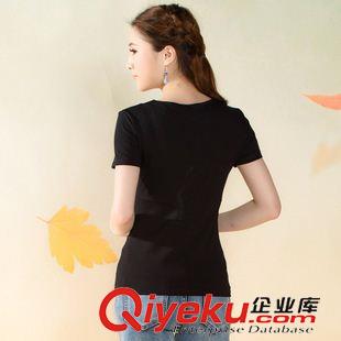 T恤 7333夏裝新款2015民族風女裝  繡花圓領女式短袖T恤原始圖片3
