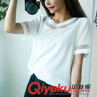 T恤 7333夏裝新款2015民族風女裝  繡花圓領女式短袖T恤