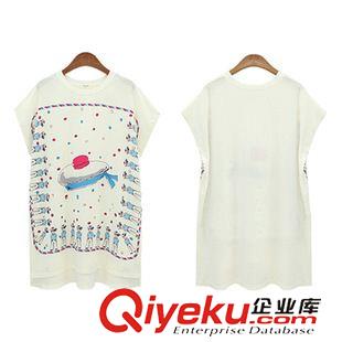 T恤 歐洲站 2015歐美夏裝新款歐美風(fēng)時(shí)尚大牌女裝寬松tee印花舒適T恤原始圖片3