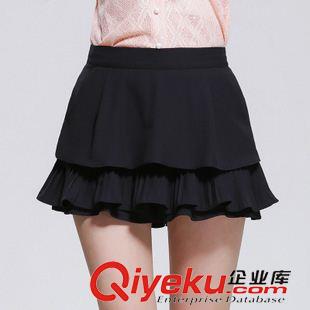 休閑褲 1552新款韓版女裝高腰百褶外穿短褲  裙褲  女式2015夏季原始圖片3