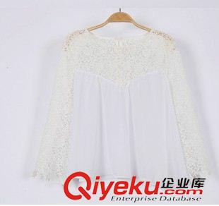 夏季新品7月19 2015夏裝新品款 女襯衫時尚休閑花邊襯衫雪紡上衣廠家直售原始圖片3