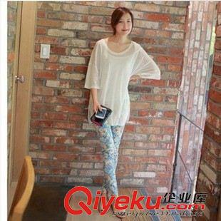 夏季新品7月19 2015夏季新款花褲子女韓國碎花修身顯瘦打底休閑褲實(shí)拍現(xiàn)貨直售原始圖片2