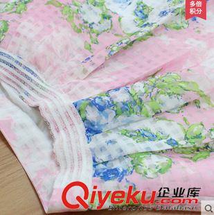 休閑套裝 2015夏裝新款女裝韓版兩件套印花雪紡連衣裙 半裙加上衣原始圖片3