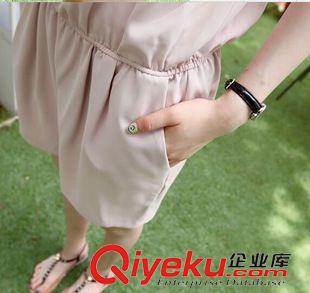 夏季新品7月19 2015夏季新款韓版修身雪紡連體衣短褲女大碼寬松無袖背心連衣褲原始圖片2
