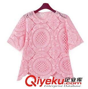 休閑套裝 2015歐美夏裝短袖蕾絲雪紡衫短褲三件套時尚高雅小香風套裝批發原始圖片2