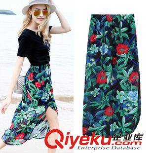 半身裙 歐洲站 2015夏裝新款歐美風(fēng)時(shí)尚大牌女裝高腰蓬蓬包臀短裙網(wǎng)紗