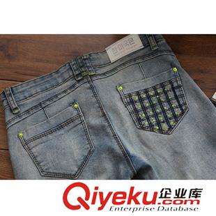 夏季新品7月15 2015夏裝 韓版七分牛仔褲女修身顯瘦小腳7分褲女新品款原始圖片3