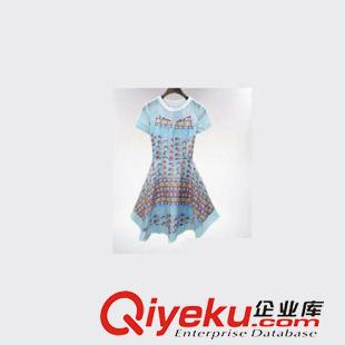 6月新品 新款夏韓版連衣裙女 修身顯瘦不規則裙女網格紗拼接裙子代發