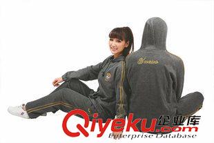 運動服 新款1283情侶長袖越奧春秋運動服裝隊服羽毛球網球服花灰色