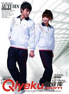 運(yùn)動(dòng)服 新款1283情侶長(zhǎng)袖越奧春秋運(yùn)動(dòng)服裝隊(duì)服羽毛球網(wǎng)球服淺灰色