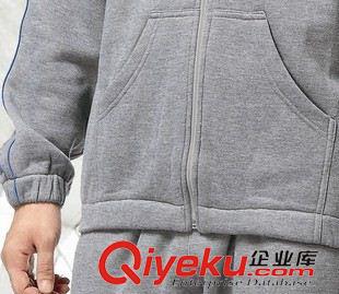 運(yùn)動(dòng)服 新款1283情侶長(zhǎng)袖越奧春秋運(yùn)動(dòng)服裝隊(duì)服羽毛球網(wǎng)球服淺灰色原始圖片3