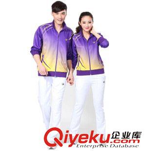 運(yùn)動服 新款情侶3503男 女3504巧越春秋運(yùn)動服裝隊服羽毛球網(wǎng)球服套裝原始圖片2