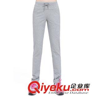 【秋季運(yùn)動(dòng)褲子】 春秋款運(yùn)動(dòng)直筒褲女純棉女士運(yùn)動(dòng)休閑褲寬松大碼休閑長褲韓版衛(wèi)褲原始圖片2