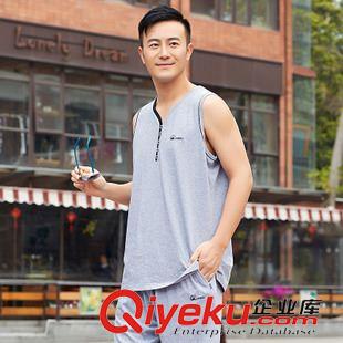 5.23號更新 休閑男士套裝2015夏款無袖T恤休閑運動套裝二件套OZ1539380原始圖片2