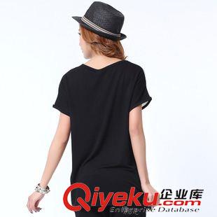 女套裝 2015夏季新款休閑短袖運動服套裝女韓版大碼七分褲時尚二件套原始圖片3