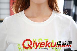 【19元特價】區(qū) 760#模特實拍 新款字母寬松短袖t恤女韓版女裝上衣原始圖片3