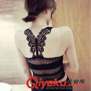 【19元tj】區(qū) 8082#新款蝴蝶結(jié)防走光吊帶背心打底裹胸內(nèi)衣花邊蕾絲抹胸女原始圖片2