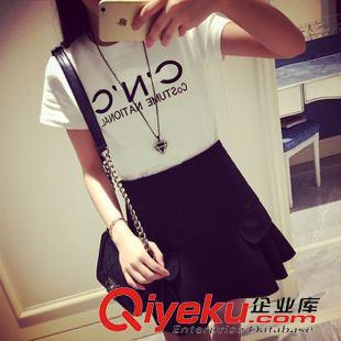 【19元特價】區(qū) 2015夏裝新款街頭時尚潮流字母短袖T恤女#8399原始圖片3