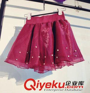 時(shí)尚半身裙 2015半身裙女新款釘珠紗裙蓬蓬裙原始圖片2