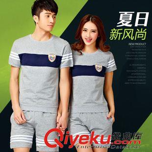 情侶裝 8819#夏季新款情侶運(yùn)動(dòng)套裝運(yùn)動(dòng)服男短袖休閑運(yùn)動(dòng)裝原始圖片3