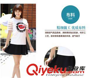 情侶裝 新款韓版情侶裝夏季女裙夏裝學(xué)生裝班服原始圖片3