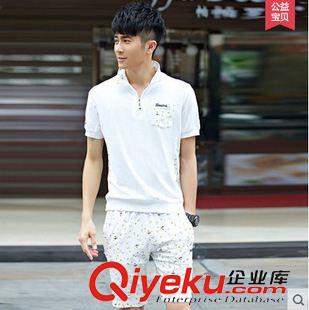 情侶裝 2015短袖情侶夏女純棉大碼休閑班服原始圖片3