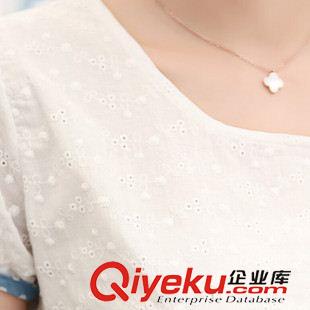孕婦裝 韓版孕婦裝夏裝新款孕婦裙修身圓點拼接短袖連衣裙原始圖片3