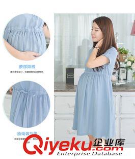 孕婦裝 2015(大量出貨） 孕婦裝夏裝新款韓版棉麻孕婦連衣裙原始圖片3