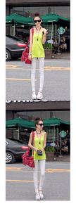 孕婦裝 （有黑色）夏燙鉆孕婦打底褲鉛筆褲韓版孕婦裝腳邊蕾絲原始圖片3