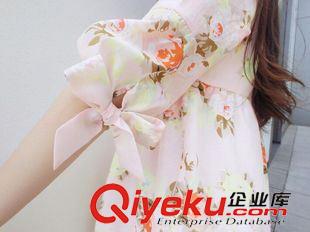 孕婦裝 2015新款孕婦春裝連衣裙 韓版孕婦裝上衣 夏雪紡歐根紗孕婦裙原始圖片2