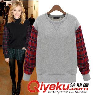 【秋冬衛(wèi)衣，學生班服】 2015速賣通秋款韓國訂單 圓領套頭字母衛(wèi)衣 外套3色入外貿(mào)款