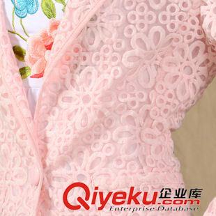 【春秋冬外套 】 2014秋新款歐根紗刺繡小西裝女裝 通花長袖百搭民族風(fēng)外套原始圖片3