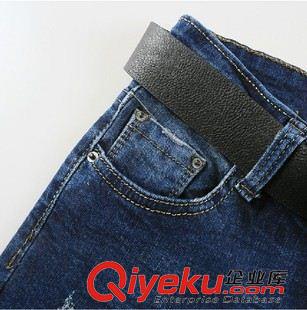 7月3期 2015秋季女裝新款韓版時尚潮款水洗顯瘦小腳鉛筆褲女牛仔褲長褲原始圖片3