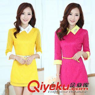 7月3期 實拍2015秋季女裝新款連衣裙兩件套不規(guī)則禮服裙廠家批發(fā)代發(fā)