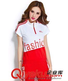 套裝 2015夏季雪紡短袖休閑套裝女網(wǎng)球服短裙潮運(yùn)動(dòng)裙阿里巴巴廠家批發(fā)