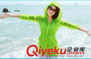 外套 小西裝 風(fēng)衣 2015春夏季新款超薄沙灘連帽防紫外線長袖防曬衣開衫外套廠家批發(fā)原始圖片2