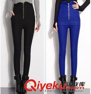 8.12 2015秋冬修身PU皮褲女長褲顯瘦小腳褲外穿打底褲加絨加厚女褲