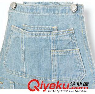 2015夏季短褲 2015夏季新款牛仔背帶短褲熱褲學(xué)院風(fēng)百搭顯瘦連體褲女原始圖片3